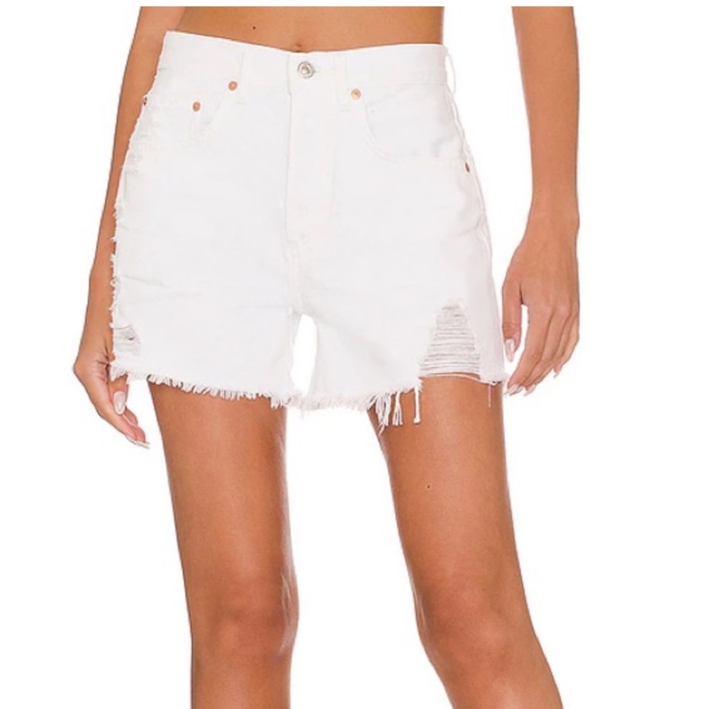Citizens Of Humanity White Jean Shorts
